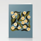 Blue Floral Stationery Card Gallery Image 2