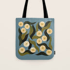Blue Floral Tote Bag Gallery Image 1