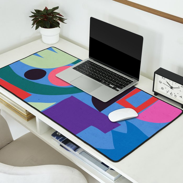 Abstract Shapes Modern Art 3 Desk Mat Gallery Image 2