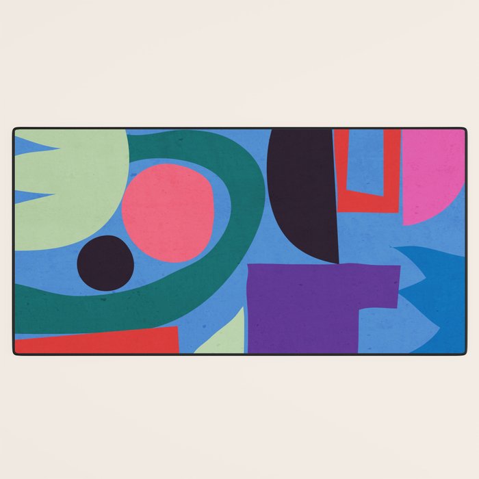 Abstract Shapes Modern Art 3 Desk Mat Gallery Image 3