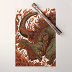 Kaiju In Flames  Wrapping Paper Gallery Image 1
