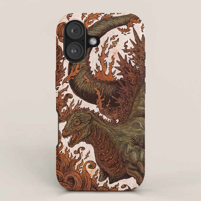 Kaiju In Flames  iPhone Case Gallery Image 1