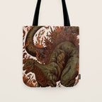 Kaiju In Flames  Tote Bag Gallery Image 1