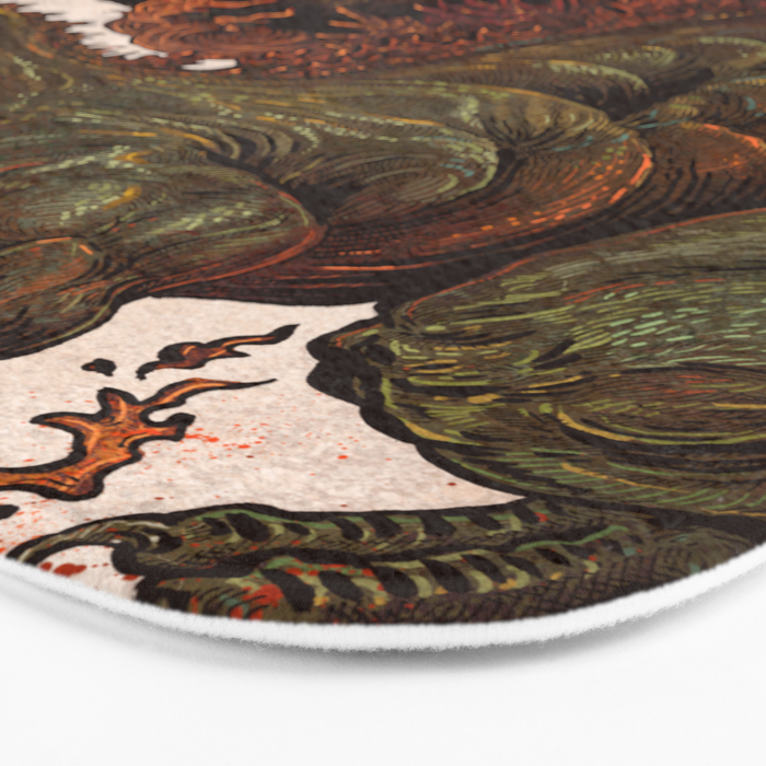 Kaiju In Flames  Bath Mat Gallery Image 3