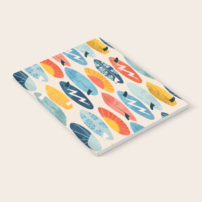 Surfboard white  Notebook Gallery Image 1