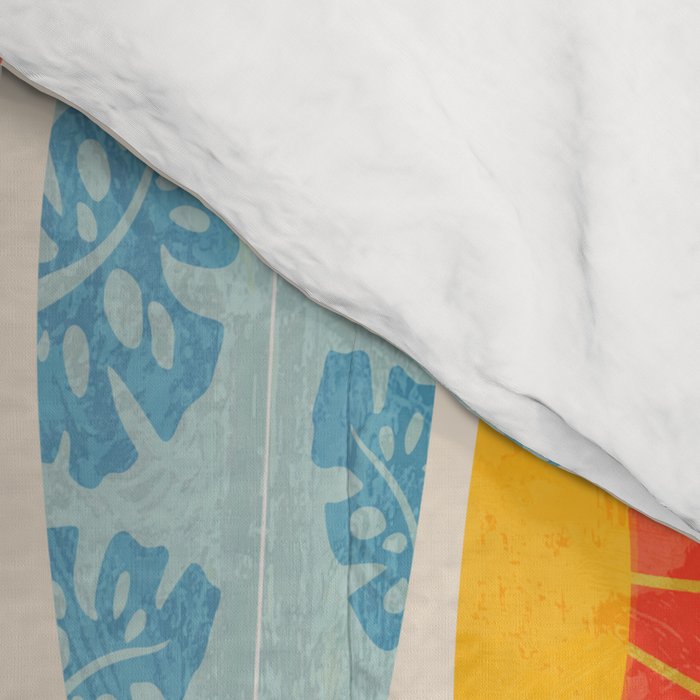 Surfboard white  Comforter Gallery Image 4