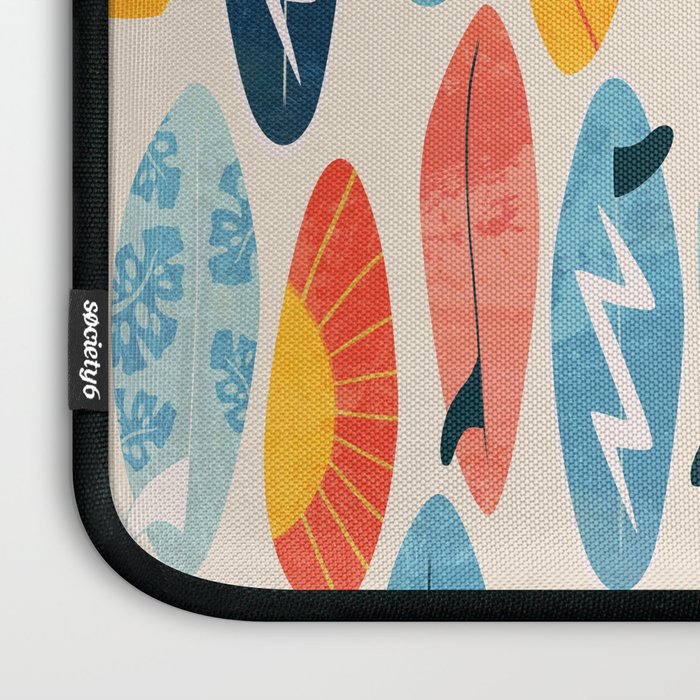Surfboard white  Laptop Sleeve Gallery Image 3