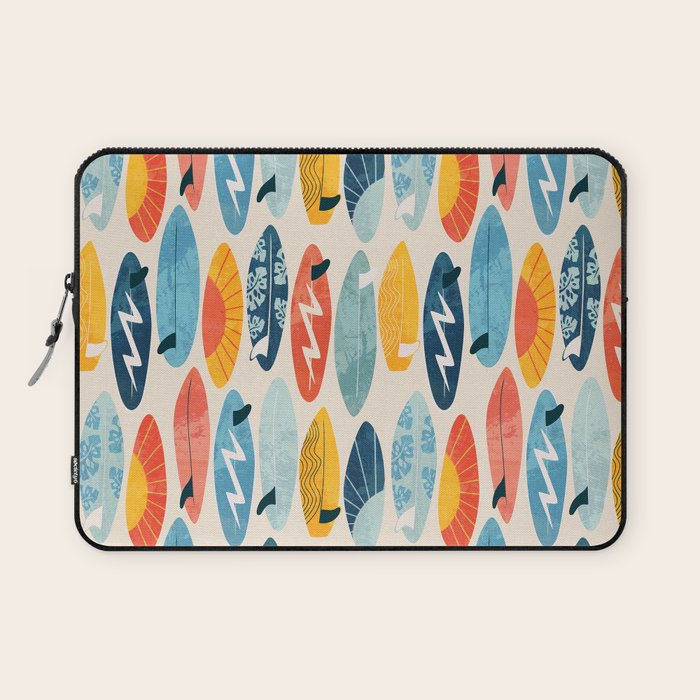 Surfboard white  Laptop Sleeve Gallery Image 1