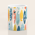Surfboard white  Coffee Mug Gallery Image 4