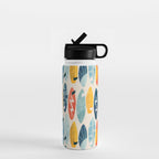 Surfboard white  Water Bottle Gallery Image 1