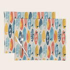 Surfboard white  Placemat Gallery Image 1