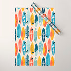 Surfboard white  Wrapping Paper Gallery Image 1