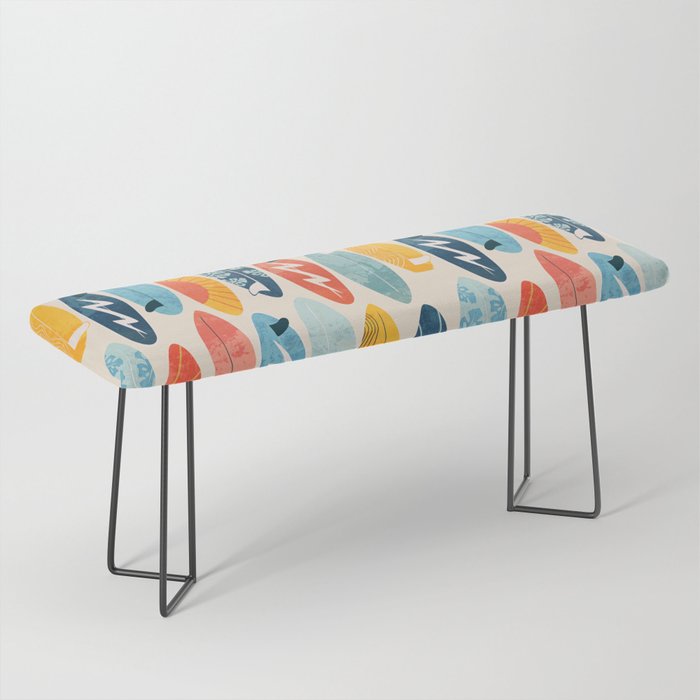 Surfboard white  Bench Gallery Image 1