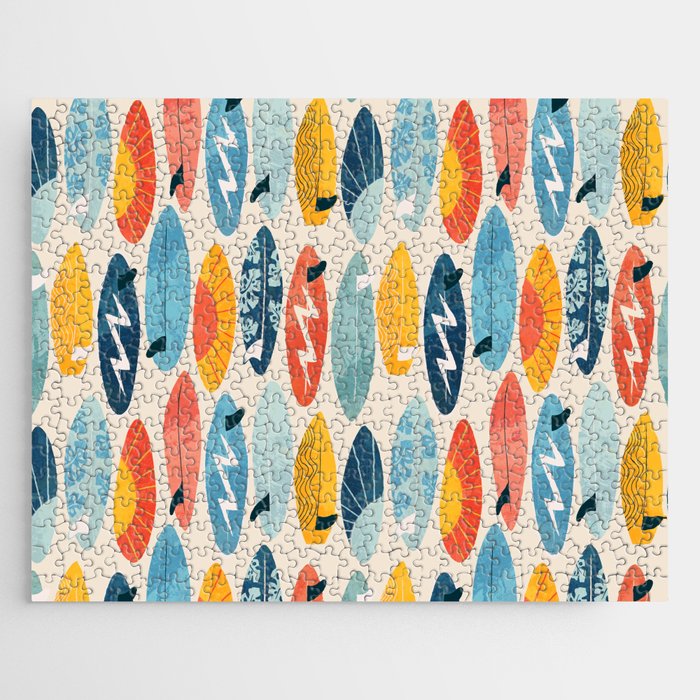 Surfboard white  Jigsaw Puzzle Gallery Image 1