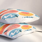 Surfboard white  Pillow Sham Gallery Image 3
