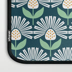 Modern mid century retro flower blue Laptop Sleeve Gallery Image 3