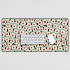 Dots & Flowers #1 Desk Mat Gallery Image 1