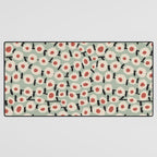 Dots & Flowers #1 Desk Mat Gallery Image 3