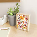 Watercolor Autumn Floral Sunflowers Warm Orange Mini Art Print Gallery Image 2