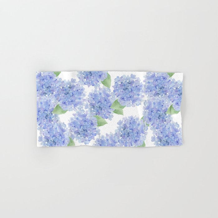 Elegant lavender lilac watercolor hydrangea floral Towels Gallery Image 1