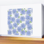 Elegant lavender lilac watercolor hydrangea floral Wall Mural Gallery Image 2