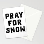 Pray For Snow Stationery Card Gallery Image 2