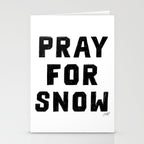 Pray For Snow Stationery Card Gallery Image 2