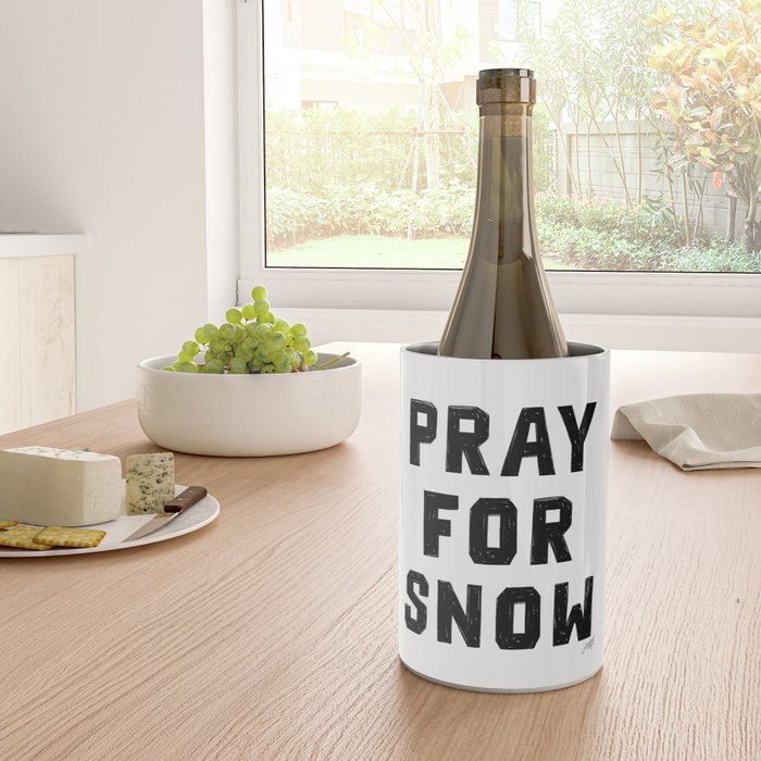 Pray For Snow Wine Chiller Gallery Image 4