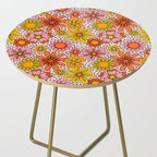 Groovy Flowers in Pink Side Table Gallery Image 2