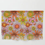Groovy Flowers in Pink Wall Hanging Gallery Image 1