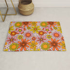Groovy Flowers in Pink Rug Gallery Image 1