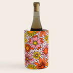 Groovy Flowers in Pink Wine Chiller Gallery Image 3
