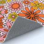 Groovy Flowers in Pink Rug Gallery Image 4