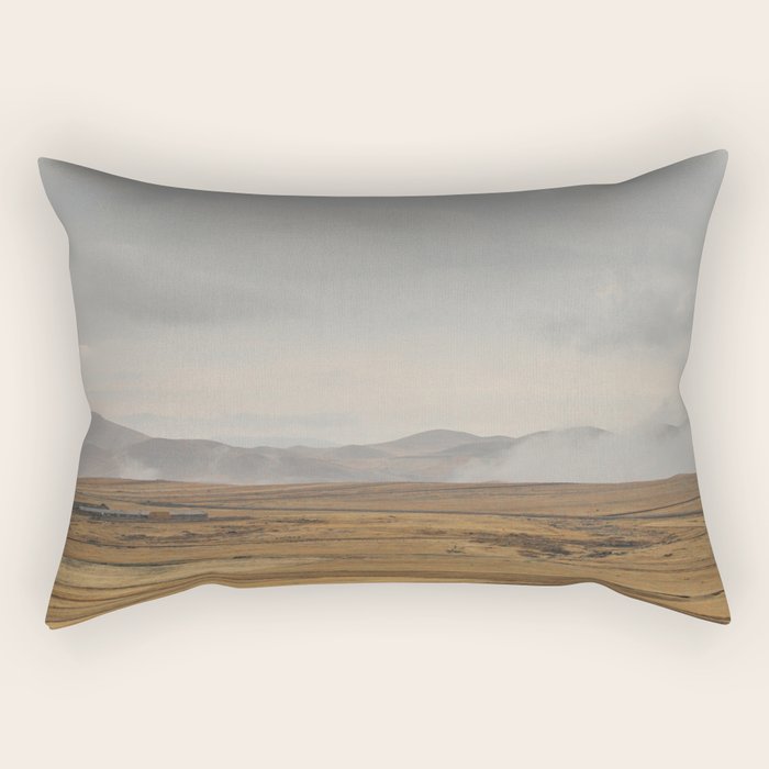 Cloudy Countryside Rectangular Pillow Gallery Image 1