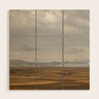 Cloudy Countryside Wood Wall Art Gallery Image 1