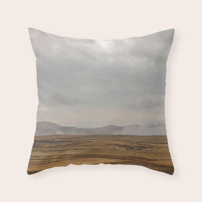 Cloudy Countryside Throw Pillow Gallery Image 1
