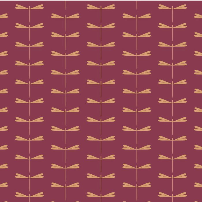 Dragonfly Pattern XIII Mauve Coffee Mug Gallery Image 2