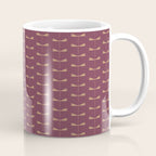 Dragonfly Pattern XIII Mauve Coffee Mug Gallery Image 1