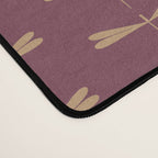 Dragonfly Pattern XIII Mauve Desk Mat Gallery Image 4