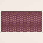 Dragonfly Pattern XIII Mauve Desk Mat Gallery Image 3