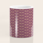 Dragonfly Pattern XIII Mauve Coffee Mug Gallery Image 4