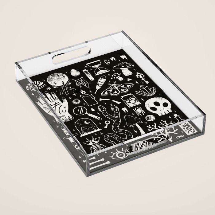 Curiosities: Bone Black Acrylic Tray Gallery Image 1