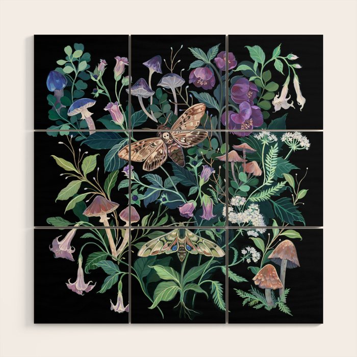 Witches Garden Wood Wall Art Gallery Image 1