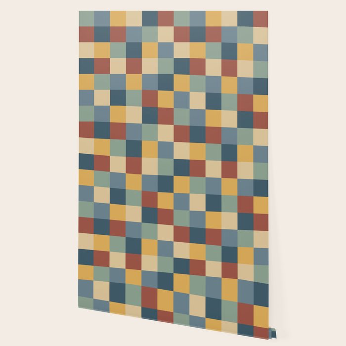 Bold Colorful Checks Pattern - Small IX Wallpaper Gallery Image 2