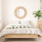 Rise And Shine Muted Green On Cream Duvet Cover Gallery Image 3