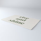 Rise And Shine Muted Green On Cream Rug Gallery Image 3