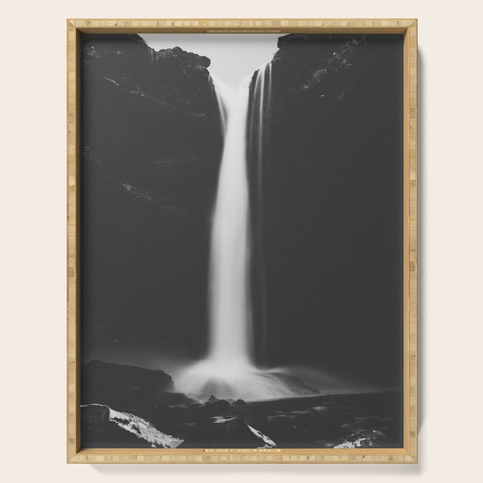 Hidden waterfall - Landscape and Nature Photography Serving Tray Gallery Image 1
