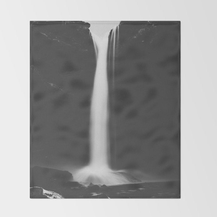 Hidden waterfall - Landscape and Nature Photography Throw Blanket Gallery Image 2