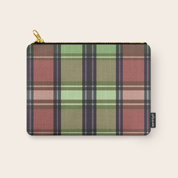 Fusion Colorful Toned Grids C Carry All Pouch Gallery Image 1