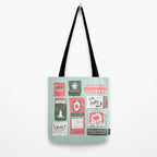 Vintage Christmas Holiday Matchbooks Tote Bag Gallery Image 2